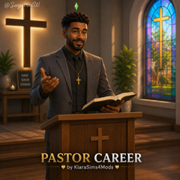 Pastor Career by KiaraSims4Mods - Tradução PTBR project image