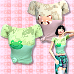 Kira T-shirt - 7 cute animal-inspired swatches logo