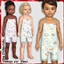 Toddler Cute Cats Playsuits logo