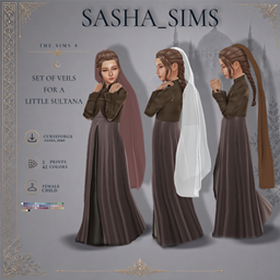 Set of Veils for a Little Sultana medieval clothing project image