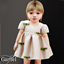 Infant - Puff sleeve dress with scattered bow details logo