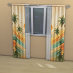 Sun-Kissed Paradise Curtains Base Game project image