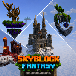 Skyblock fantasy logo