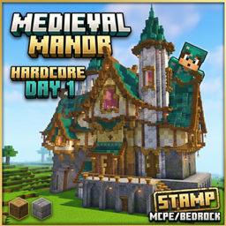 Epic Fantasy Medieval Manor | Hardcore Survival World (Day 1) | Achievements On project image