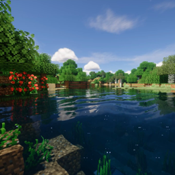 Animated Menu: Minecraft Shaders Crystal Lake project image