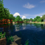 Animated Menu: Minecraft Shaders Crystal Lake logo
