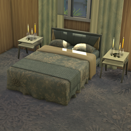 Frosted Haven Bed Double Base Game logo