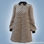 Heritage check coat dress logo