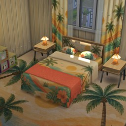Sun-Kissed Paradise Double Bed Base Game logo