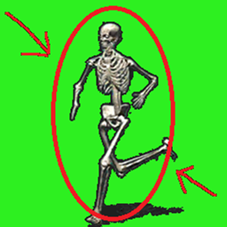 One in 2000 Skeleton logo