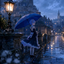 Animated Menu: Rem Gothic City Rezero logo