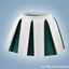 Courtline pleated skort logo