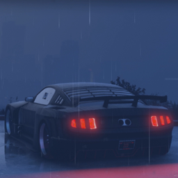 Animated Menu: Black Car In The Rain project image