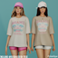 Miami oversized Tee  logo