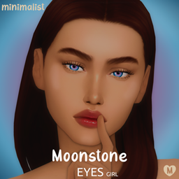 Minimalist-CC Moonstone Eyes | Maxis Match Eyes (Female) | 14 Swatches project image
