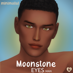 Minimalist-CC Moonstone Eyes | Maxis Match Eyes (Male) | 14 Swatches project image