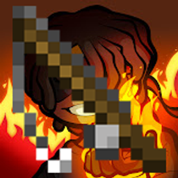 FlameFrag's wolf orbital logo