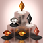 Plumbob and Diamond Sculptures logo