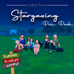 🍃 Summer in Nature Collab 🍃 Stargazing  - Pose pack project image