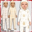 Toddler Soft Beige Hooded Pajamas logo