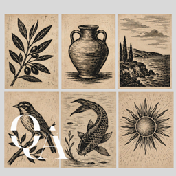 Quiet Atelier - Woodcut Prints logo