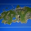 East azure island (for a city) logo