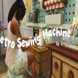 Retro Sewing Machine Mod By SnootySims | Chinese Translation logo