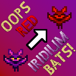 Oops, All Red Iridium Bats! logo