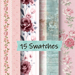 Touch of vintage romance wallpaper logo