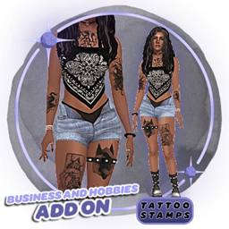 Business & Hobbies ADD ON - Tattoo Stamps - OCCULT - WEREWOLF project image