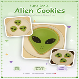 Little Ladle: Alien Cookies Recipe By JellyPaws | Chinese Translation project image