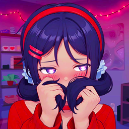 Animated Menu: Mita Shy UI | Anime Girl UI project image