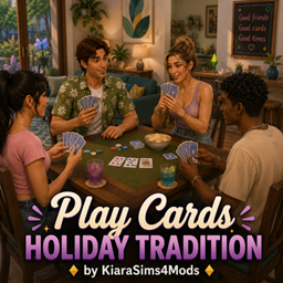 Play Cards HolidayTradition by KiaraSims4Mods - Tradução PTBR project image