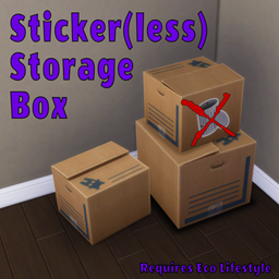 Sticker(less) Storage Box With Optional Override Version project image
