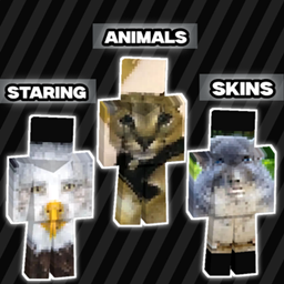 Staring animals skins HD project image