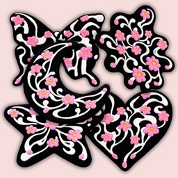 Midnight Bloom – Whimsical Y2K-  Plush Rug Collection project image