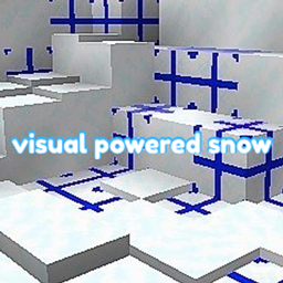 visual powdered snow logo
