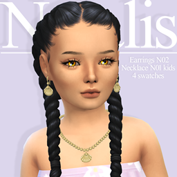 Earrings N02, Necklace N01 childⁿᵃᵗᵃˡⁱˢ logo