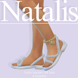 Ankle bracelet N01 childⁿᵃᵗᵃˡⁱˢ logo