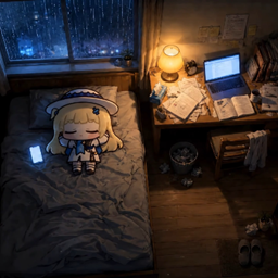Animated Menu: Phoebe Chibi Cozy Bedroom Wuthering Waves project image