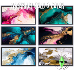 Abstract Gold & Color logo