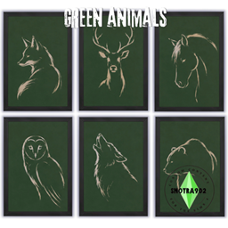 Green Animals Paintings project image