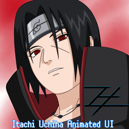 Itachi Uchiha Animated UI for Minecraft 1.21 — Shaders screenshot
