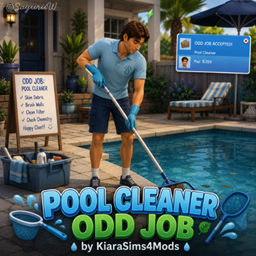 Pool Cleaner Odd Job by KiaraSims4Mods - Tradução PTBR project image