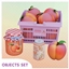 Peachy Kitchen Decor Set | 4 decorative objects logo