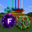 blue and green wither storm pack logo