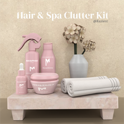 Hair & Spa Clutter Set - Bathroom Decor | Kaziecc project image