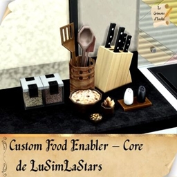 Custom Food Enabler – Core Mod de LuSimLaStars logo