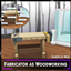 SrslySims Fabricator as Woodworking / translation spanish by Monisims logo