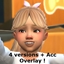 Abby Hair in 4 versions + Acc Overlay logo